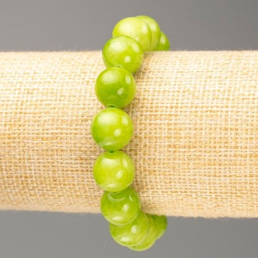 Náramek z syntetického onyxu na gumičce, průměr 12,5 mm, délka 18 cm