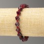 Náramek na gumičce z turmalínu, broušený bikónus, průměr 8×8 mm, délka 18 cm