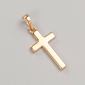 Přívěsek Xuping kříž pozlacený 18K, rozměr 24,5 × 12 mm +