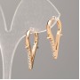 Náušnice Xuping pozlacené 18K se bílými kamínky, průměr 24×2 mm+