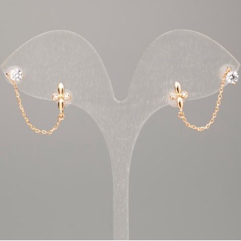 Náušnice Xuping pozlacené 18K – peckové náušnice