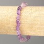 Náramek z přírodního ametystu, galetové korálky, průměr 11×8 mm, délka 18 cm