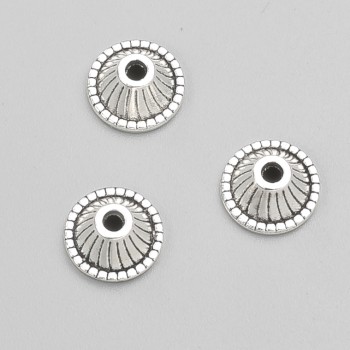 Koncovka pro bižuterii, barva kovu stříbrná, rozměr 10×5 mm (±), balení -20 g, 30 ks (±)