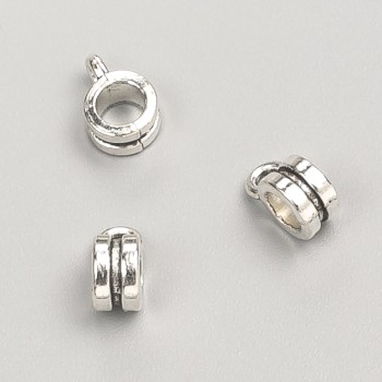 Držák bailu pro šperky, rozměry 6×4×9 mm, průměr otvoru 3 mm, balení 20 g, + - 53 ks