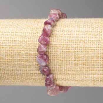 Náramek z turmalínu brusované korálky, průměr 8×8 mm ± na gumičce, délka 18 cm+