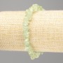 Náramek z prenitu z přírodního kamene, fasetované korálky, průměr cca 9×3 mm, délka 18 cm (na elastické šňůrce)