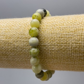 Náramek Ofit (umělý akryl) hladké kuličky o průměru cca 8,5 mm, délka 18 cm (elastické provedení)