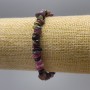 Náramek z turmalínu, přírodní kameny, drobné kousky, průměr 7×3 mm, délka 18 cm (elastický)