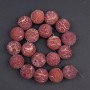Губчастий Корал натуральний кулька, діаметр 22мм+-, довжина 42см+- на волосіні