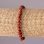 Náramek z aventurínu Zlatý písek na gumičce, hladká korálka, průměr 6 mm, obvod 18 cm