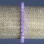Náramek z kunzitu, přírodní kámen, broušená kulička o průměru 6 mm, délka 18 cm (gumičkové)