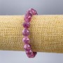 Náramek z přírodního turmalínu, fazetované korálky, průměr 10 mm, délka 18 cm (elastický)