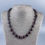 Náhrdelník z přírodního granátu, facettované korálky, průměr cca 15×11×7 mm, délka 45 cm
