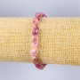 Náramek z přírodního turmalínu, galetované kameny, průměr 6×8 mm ±, délka 18 cm (elastický)