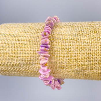 Náramek z fosfosideritu (umělý) drobná zrnka, průměr 8×3 mm ±, délka 18 cm (elastický)