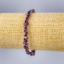 Náramek z granátu, drobná zrnka, průměr 6×2 mm (±), délka 18 cm (elastický)