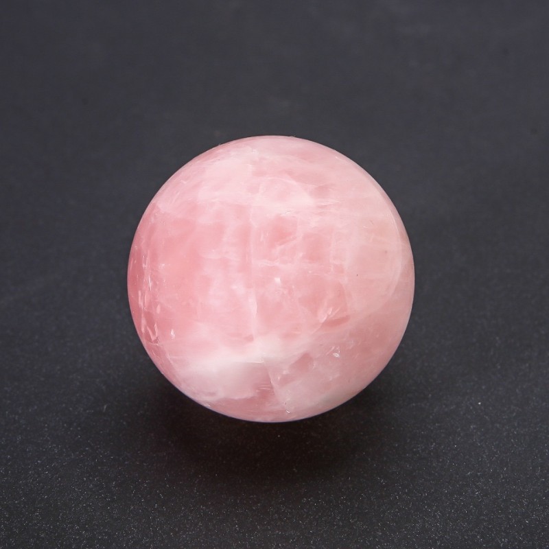 Suvenýrová koule z růžového křemene, průměr 40 mm ± (cena za 1 ks)