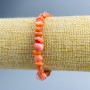 Náramek z karamelové perleti, průměr 8×6 mm, délka 18 cm (gumičkový)