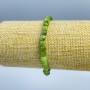 Náramek z kanadského jadeitu, broušené kubické korálky, průměr 5 x 5 mm, délka 18 cm (elastické)