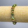 Náramek ze zeleného jaspisu – drobné kousky, průměr 7×3 mm ±, délka 18 cm (na gumičce)