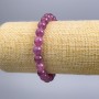 Náramek z rubelitového turmalínu, přírodní kámen, hladká kulička, průměr cca 8,5 mm, délka 18 cm (elastický)
