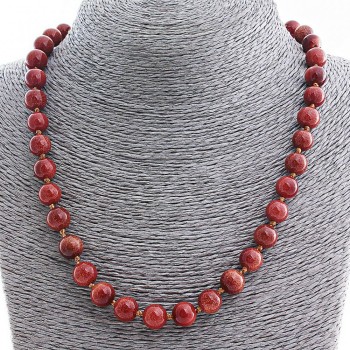 Náhrdelník z aventurínu (syntetický) „Zlatý písek“, korálka 10 mm, délka 50(±) cm