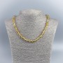 Náhrdelník z přírodního citrínu, brusovaná korálka, průměr 8 mm, délka 48 cm