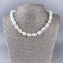 Náhrdelník z horského křišťálu – barilové korálky, průměr 14×10 mm, délka cca 47 cm