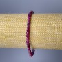 Náramek z turmalínu, přírodní kámen, broušené kubíky, průměr cca 4 mm, délka 18 cm (elastický)