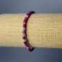 Náramek z turmalínu, přírodní kámen, broušené kubické korálky, průměr 4 mm, délka 18 cm (elastický)