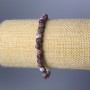 Náramek z turmalínu, přírodní kámen, facettované kubické korálky, průměr 5 mm, délka 18 cm (elastický)