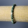 Náramek z mechového achátu – hladké korálky o průměru 6,5 mm, délka 18 cm (elastický)