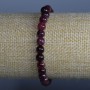 Náramek z rubelitu turmalínu, hladké kuličky o průměru 6 mm, délka 18 cm (elastický)