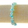 Náramek z amazonitu, drobné korálky z přírodního kamene, průměr 6×3 mm ±, délka 18 cm ± (elastický)