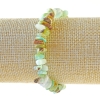 Náramek z přírodního chrysoprasu, drobné kamínky, průměr 7×3 mm ±, délka 18 cm ± (elastický)