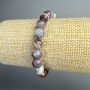 Náramek z botsvanského agátu, broušené korálky o průměru cca 8 mm, délka cca 18 cm (elastický)