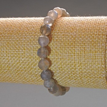 Náramek z labradoritu – přírodní kámen, broušené kuličky o průměru 8 mm ±, délka 18 cm (elastický)