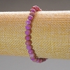 Náramek z fosfosideritu z přírodního kamene, granovaná korálka, průměr 6 mm ±, délka 18 cm (elastický)