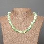Náhrdelník z amazonitu, přírodní kámen, chip korálky, rozměr 7×3 mm, délka 47 cm