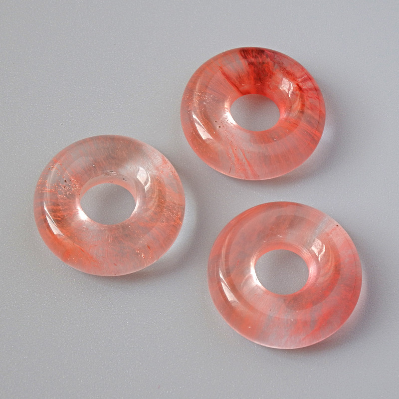 Korálek Pandora z turmalínu, průměr 15×5 mm, průměr otvoru 5,1 mm