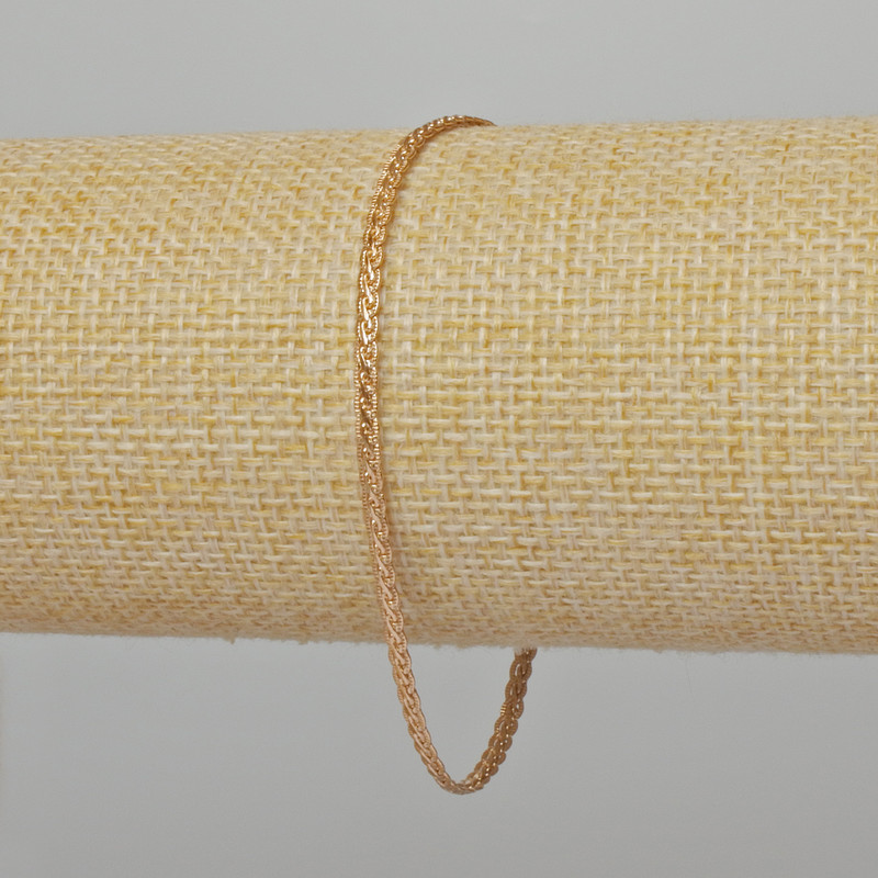 Náramek Xuping – pozlacení 18K, délka 19 cm, tloušťka 2,5 mm