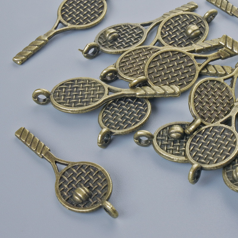 Přívěšek 'Raketa', průměr 29×10 mm, průměr otvoru 1,8 mm, balení 17 ks ± bronzová barva kovu