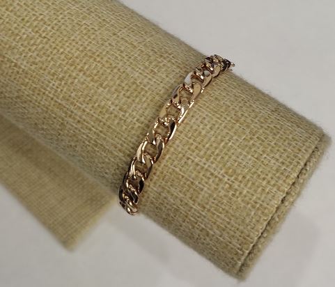 Náramek Xuping s pozlacením 18K, délka 18 cm, tloušťka 7 mm+