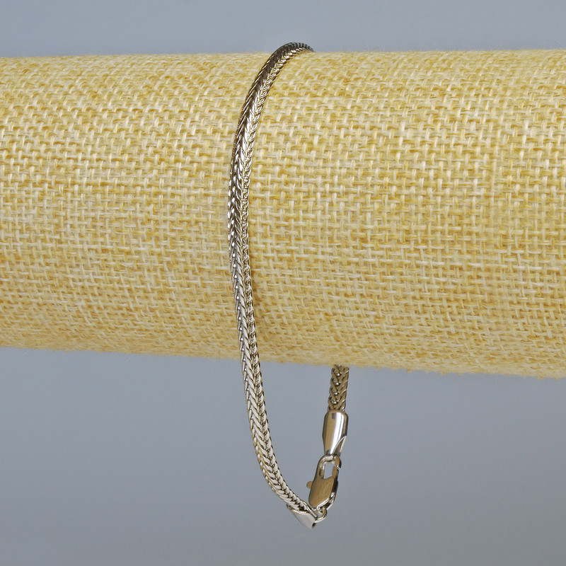 Náramek Xuping rhodiovaný, tloušťka 3,5 mm, délka 21 cm