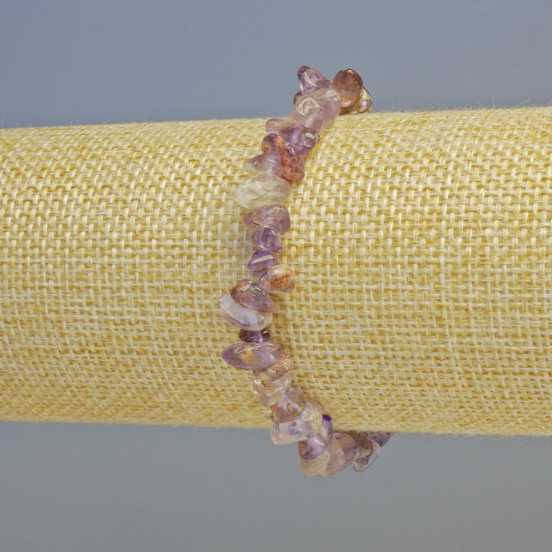 Náramek z ametritu, přírodní kámen, drobné částečky, průměr 7×3 mm +/- (elastická šňůrka), délka 18 cm+