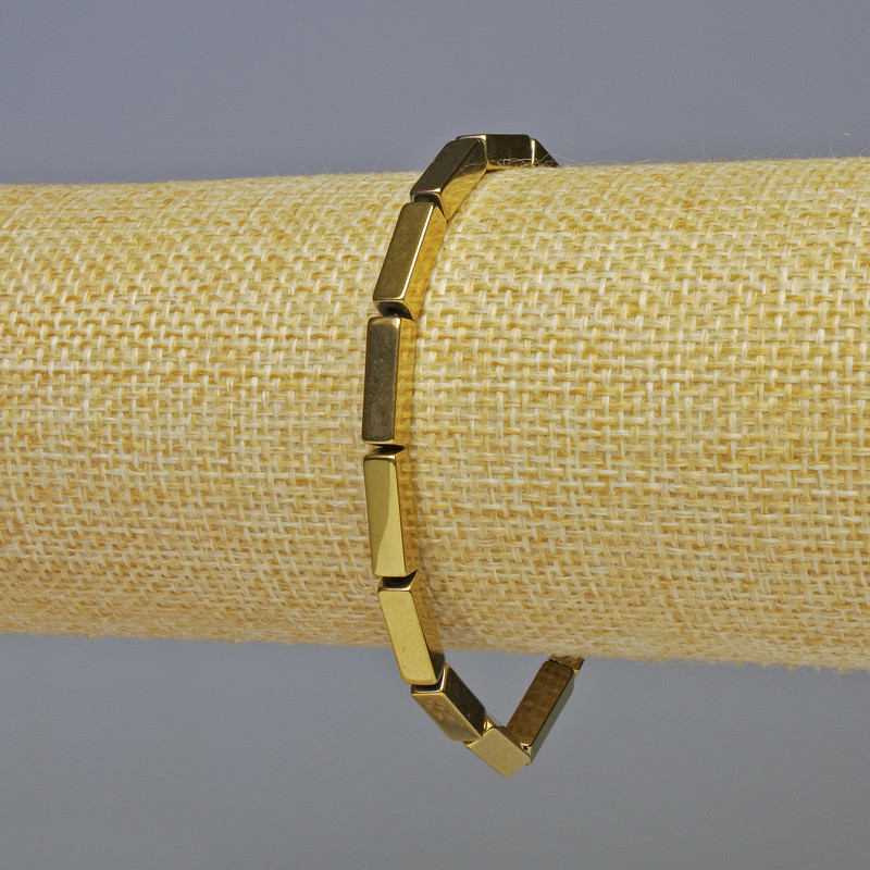 Náramek z hematitu zlaté barvy