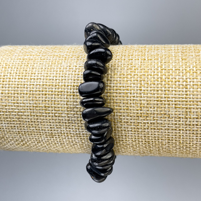 Náramek z achátu fasetovaný 10×5 mm, délka 18 cm, elastický