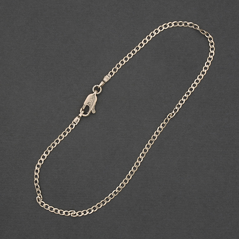 Náramek Xuping rhodiový, délka 20 cm, tloušťka 2,2 mm+