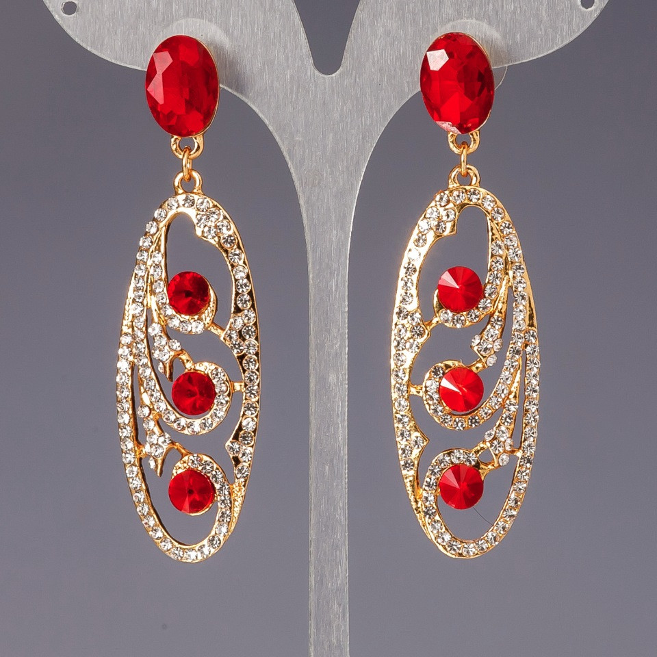 Náušnice s krystaly «lustry» «šandeliéry» «Slovanka»