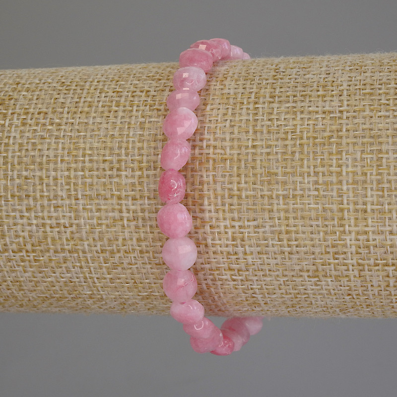 Náramek z turmalínu, broušené mince, průměr cca 6,5 mm, délka 18 cm, elastický